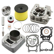 DURAFORCE NEW 350cc Cylinder Head Piston Kit For Honda Rancher TRX 350 2000-2006