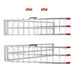 DURAFORCE 2× 7.5' Aluminum Folding Loading Ramps For ATV UTV Truck Motorcycle Lawn Mower