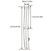DURAFORCE 2× 7.5' Aluminum Folding Loading Ramps For ATV UTV Truck Motorcycle Lawn Mower