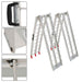 DURAFORCE 2× 7.5' Aluminum Folding Loading Ramps For ATV UTV Truck Motorcycle Lawn Mower