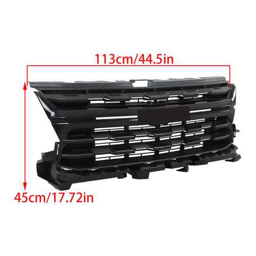 DURAFORCE 84922758 For 2021 2022 Chevrolet Colorado Front Upper Grill Grille Gloss Black