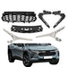 DURAFORCE For 2023-2024 Chevy Trax RS Front Upper Lower Grill Grille Black Chrome Trim