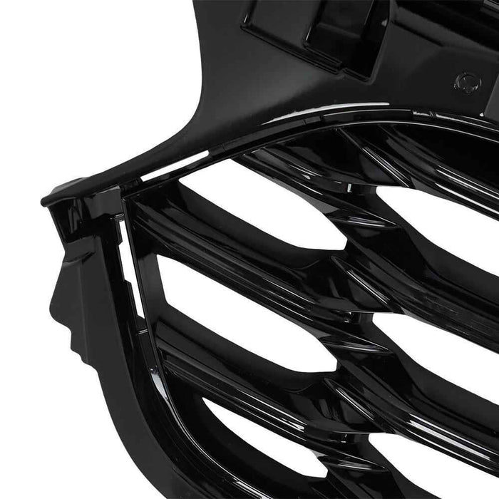 DURAFORCE For 2023-2024 Chevy Trax RS Front Upper Lower Grill Grille Black Chrome Trim