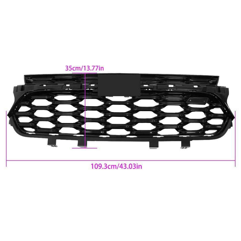 DURAFORCE For 2023-2024 Chevy Trax RS Front Upper Lower Grill Grille Black Chrome Trim