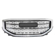 DURAFORCE Front Upper Grille Assembly Chrome Bumper Grill For 17 18 2019 GMC Acadia DENAL