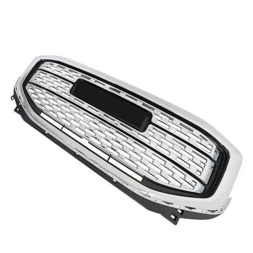 DURAFORCE Front Upper Grille Assembly Chrome Bumper Grill For 17 18 2019 GMC Acadia DENAL