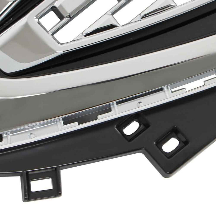 DURAFORCE Front Upper Grille Assembly Chrome Bumper Grill For 17 18 2019 GMC Acadia DENAL