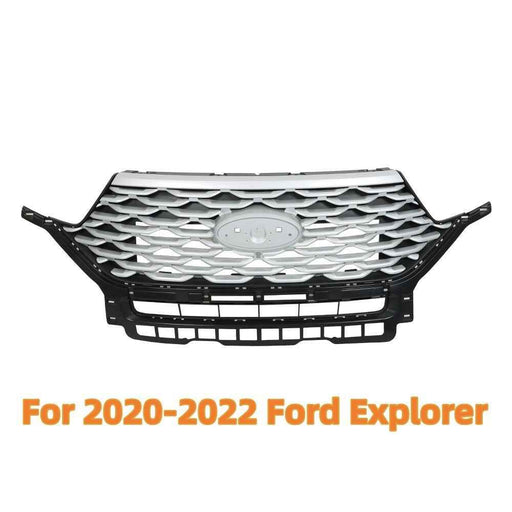 DURAFORCE Mesh Style Painted Plastic Grill For 2020-2022 Ford Explorer Front Upper Grille