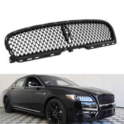 DURAFORCE Front Grille Gloss Black W/Camera Hole For 2017 2018 19 2020 Lincoln Continental