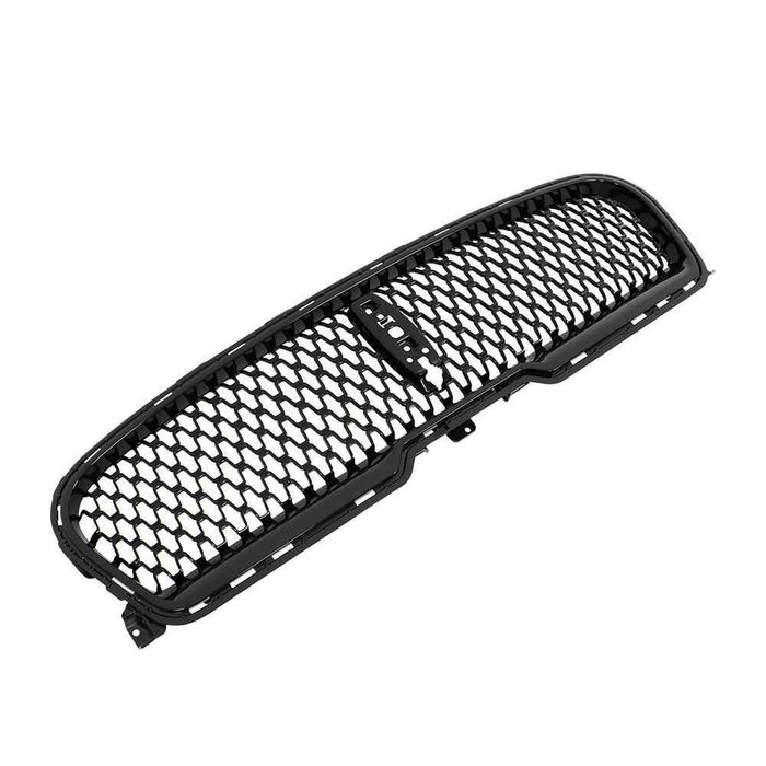 DURAFORCE W/Camera Hole Front Grille Gloss Black For 2017 2018 19 2020 Lincoln Continental