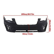 DURAFORCE For 2019 2020 2021 Subaru Forester Front Bumper Cover Fascia W/Trailer Hole