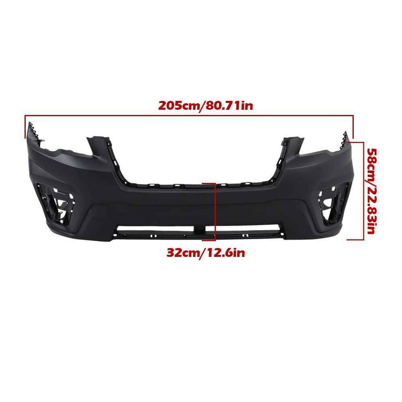 DURAFORCE For 2019 2020 2021 Subaru Forester Front Bumper Cover Fascia W/Trailer Hole