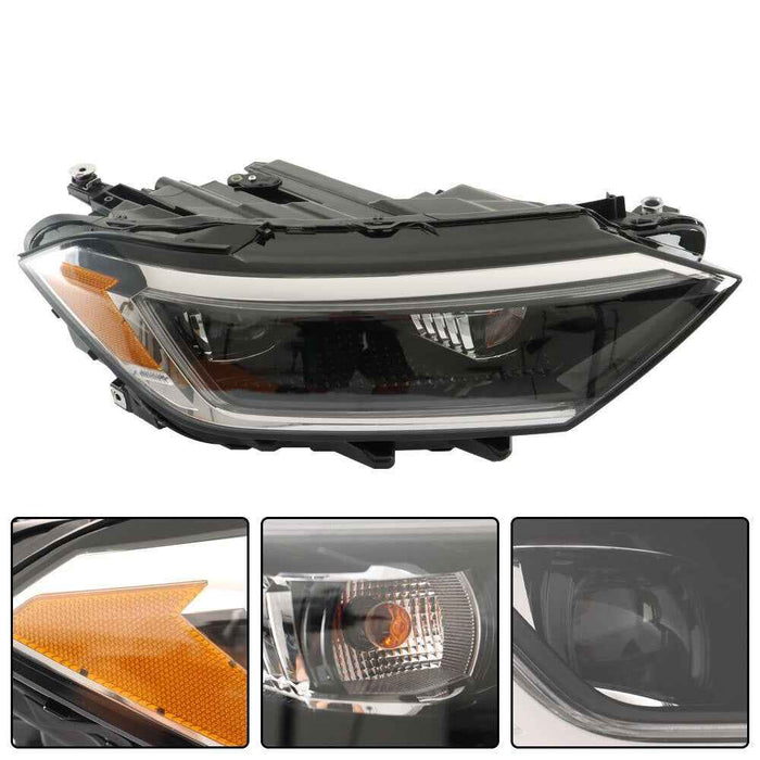 DURAFORCE Right Side For 2019-2023 Volkswagen Jetta Headlight Headlamps Assembly VW2502175