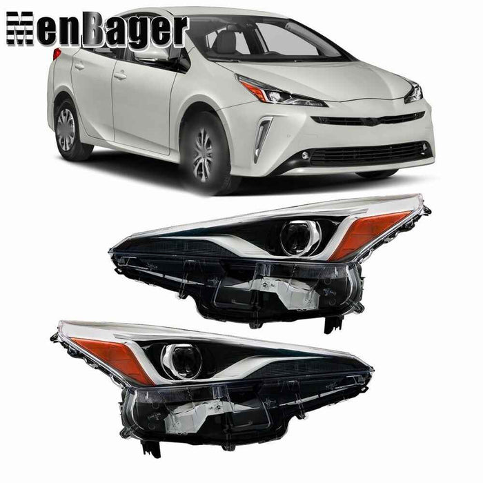 DURAFORCE Right&Left Side For 2019 2020 2021 2022 Toyota Prius Headlights LED Headlamps