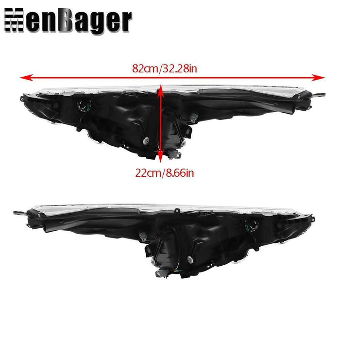 DURAFORCE Right&Left Side For 2019 2020 2021 2022 Toyota Prius Headlights LED Headlamps