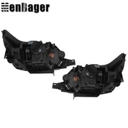 DURAFORCE Headlight Headlamp Halogen W/Gray Trim For 2013-2016 Ford Taurus Left&Right Side