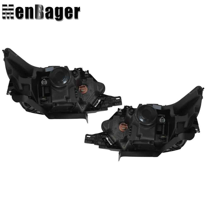 DURAFORCE Headlight Headlamp Halogen W/Gray Trim For 2013-2016 Ford Taurus Left&Right Side