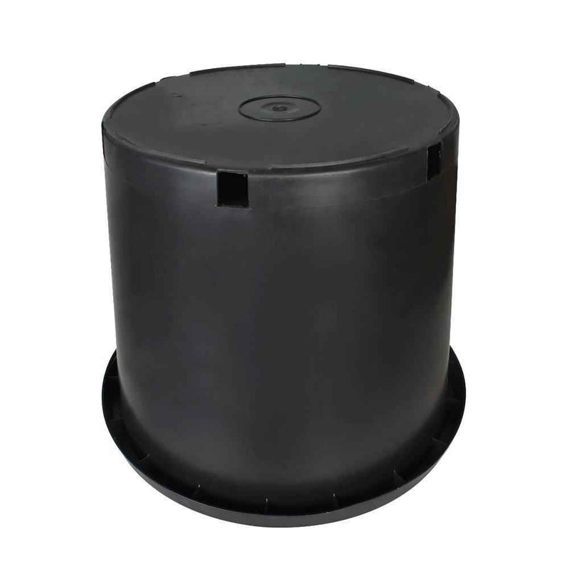 DURAFORCE 5X 25gallon Black Plastic Heavy Duty Pot Premium Nursery Plant Container Garden