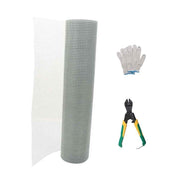 DURAFORCE Galvanized Welded Wire Fence 1/2" 48in×100ft 19-Gauge Chicken Rabbit Mesh