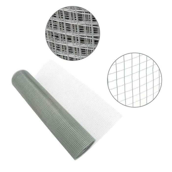 DURAFORCE Galvanized Welded Wire Fence 1/2" 48in×100ft 19-Gauge Chicken Rabbit Mesh