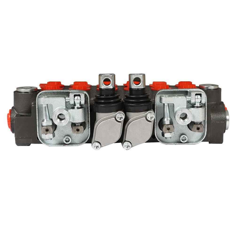 DURAFORCE SAE 6 Spool 11 GPM Hydraulic Backhoe Directional Control Valve 2 Joysticks