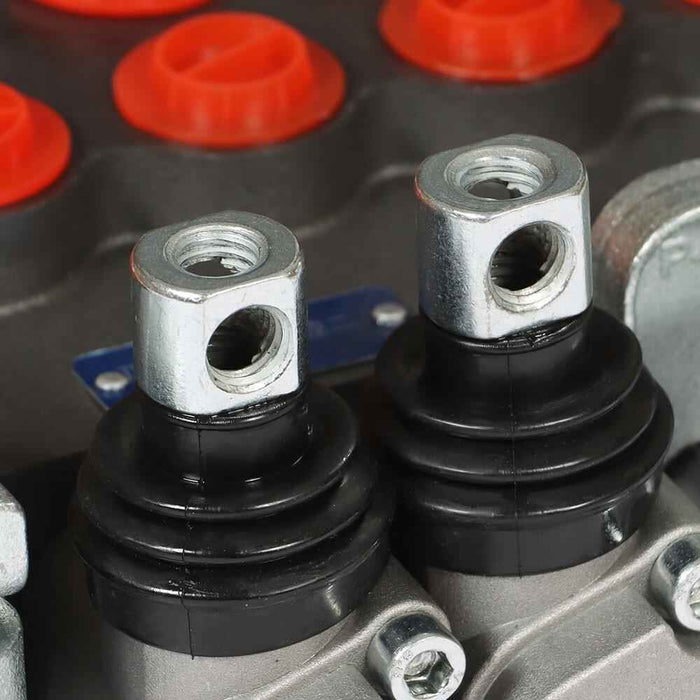 DURAFORCE SAE 6 Spool 11 GPM Hydraulic Backhoe Directional Control Valve 2 Joysticks