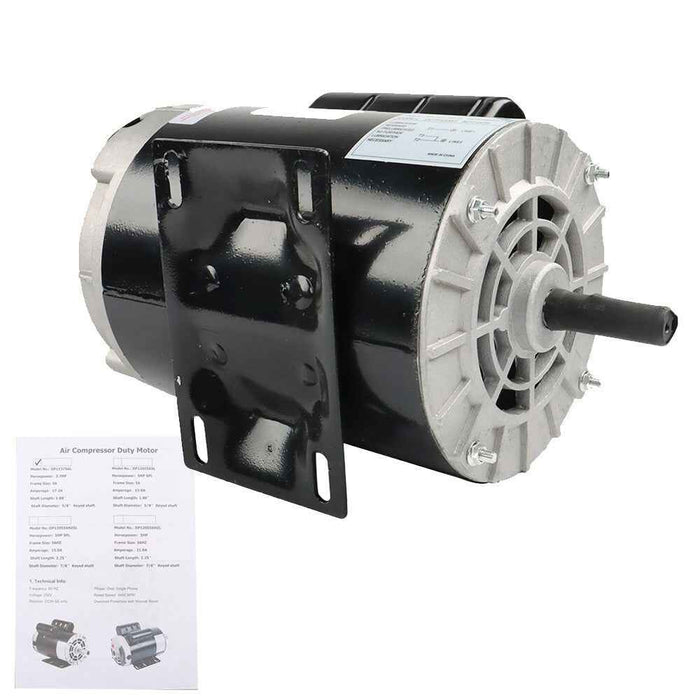 DURAFORCE 3.7 HP 3450 RPM Electric Motor Compressor Duty 1 Phase 5/8" Shaft 230 V 56 Frame