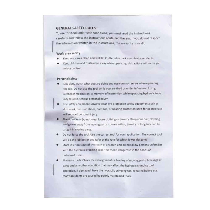 DURAFORCE Hydraulic Crimper A/C Hose Crimper with 7 Die Set Hydraulic Crimping Tool