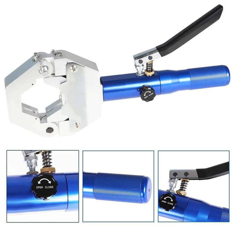 DURAFORCE Hydraulic Crimper A/C Hose Crimper with 7 Die Set Hydraulic Crimping Tool