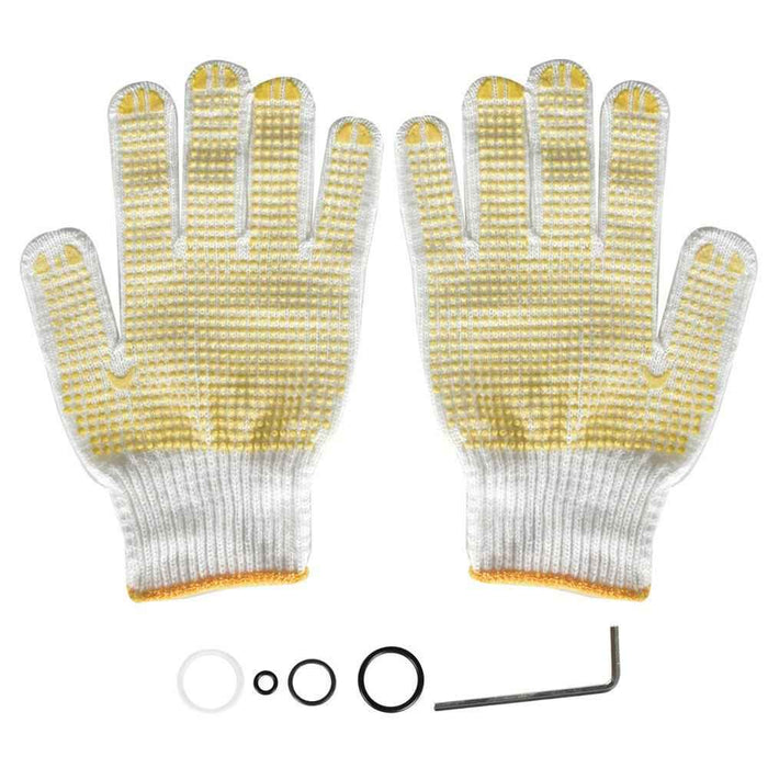 DURAFORCE Hydraulic Crimper A/C Hose Crimper with 7 Die Set Hydraulic Crimping Tool