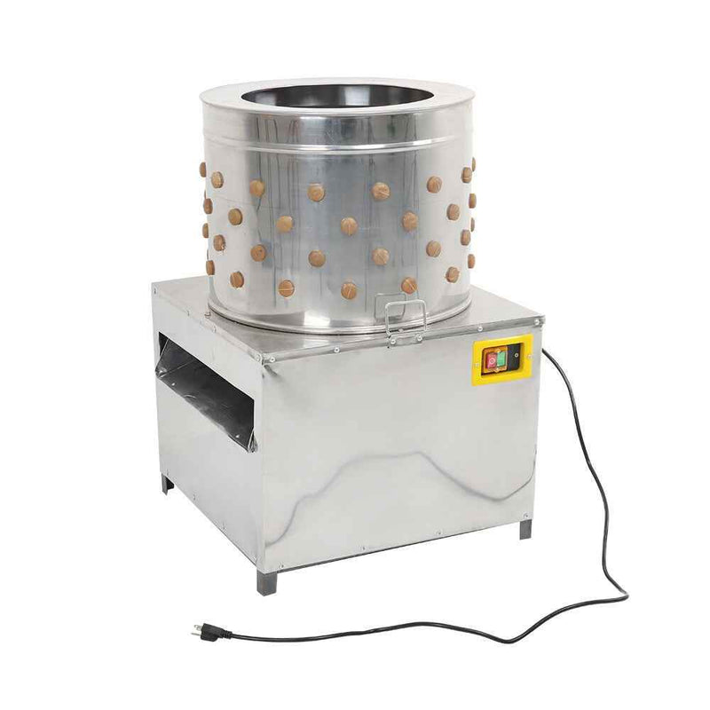DURAFORCE Chicken Plucker Stainless Steel Plucking Machine Poultry De-Feather Remove 110V