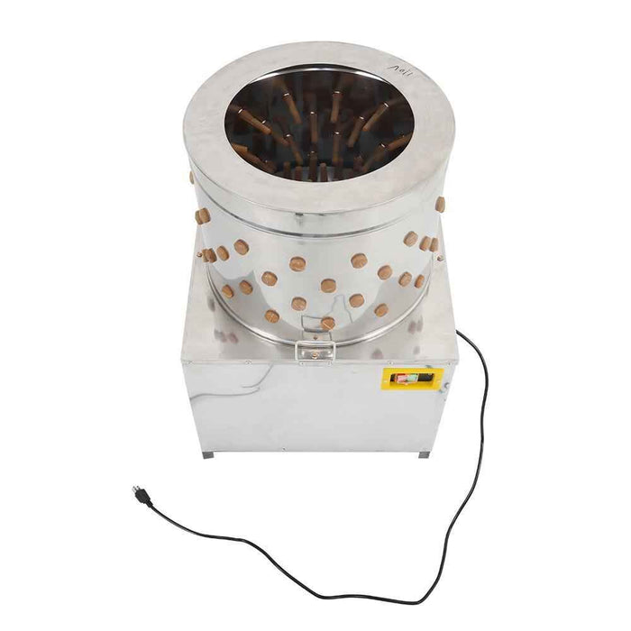 DURAFORCE Chicken Plucker Stainless Steel Plucking Machine Poultry De-Feather Remove 110V