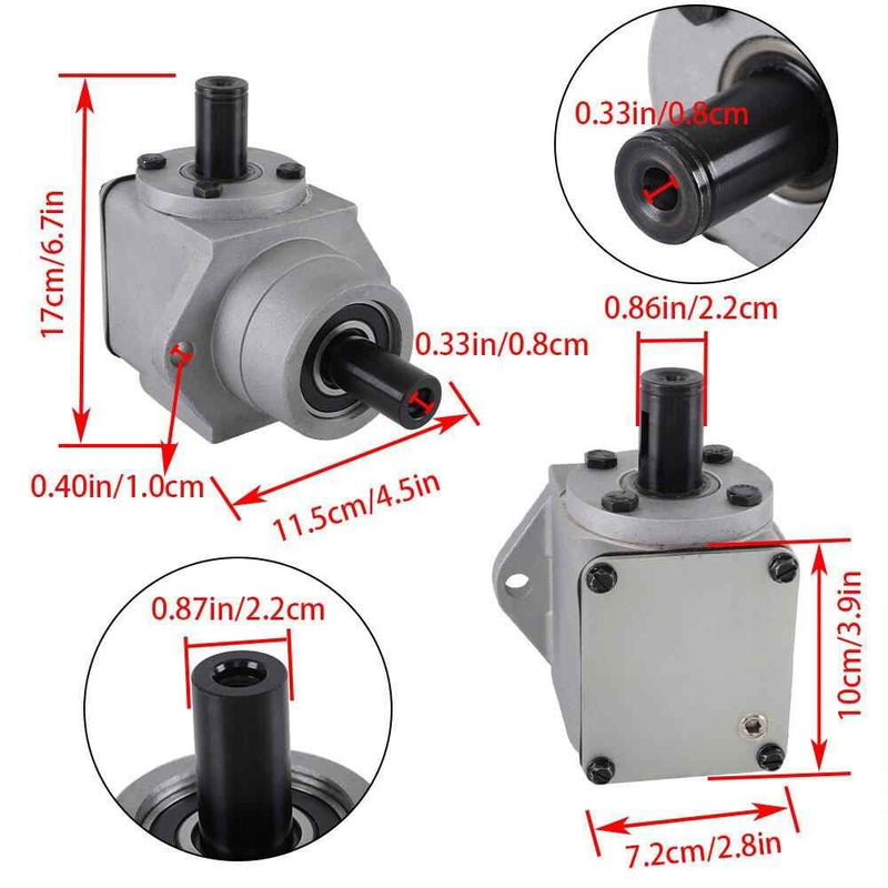 DURAFORCE Right Angle CCW Front Mount Mower Fit For Grasshopper Deck Gearbox 390024