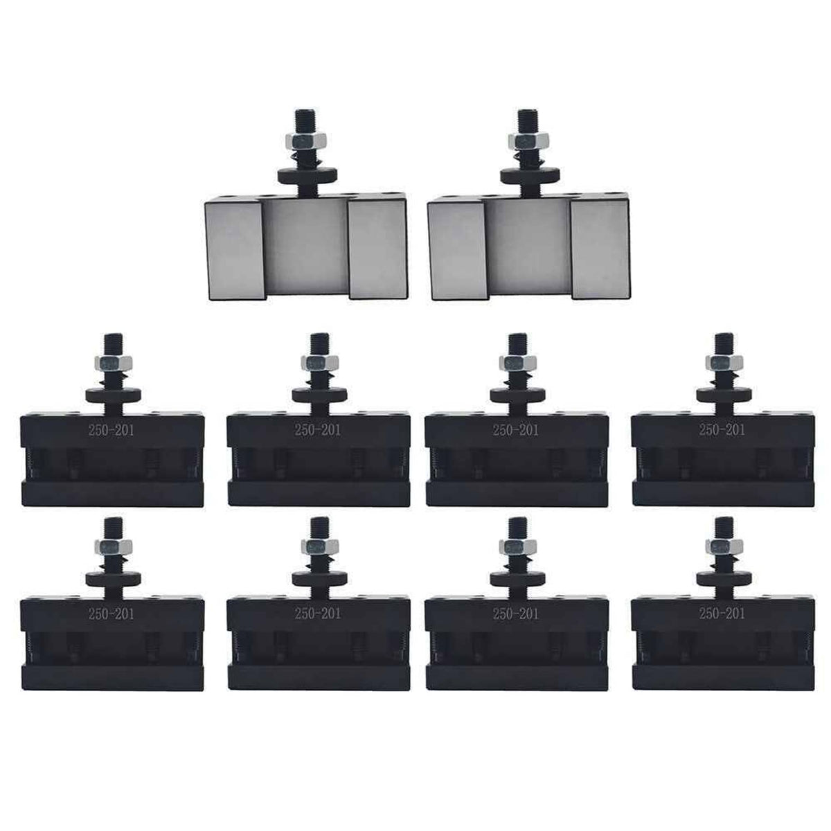 10Pcs BXA #1 250-201 Quick Change Tool Post Holder Turning & Facing Fo ...