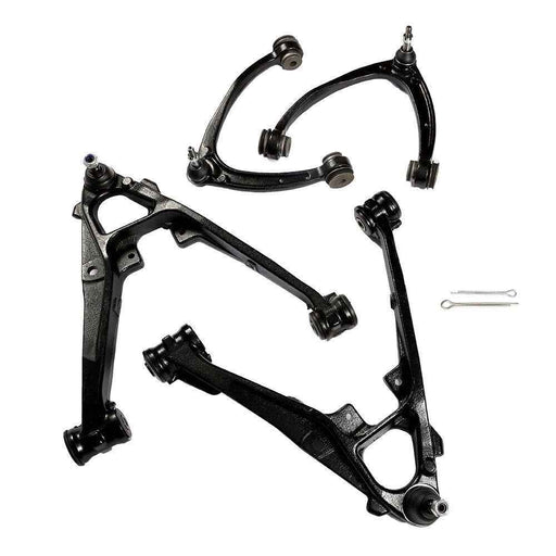 DURAFORCE For GMC Sierra 1500 Chevy Silverado 4Pcs Front Upper Lower Control Arms Kit
