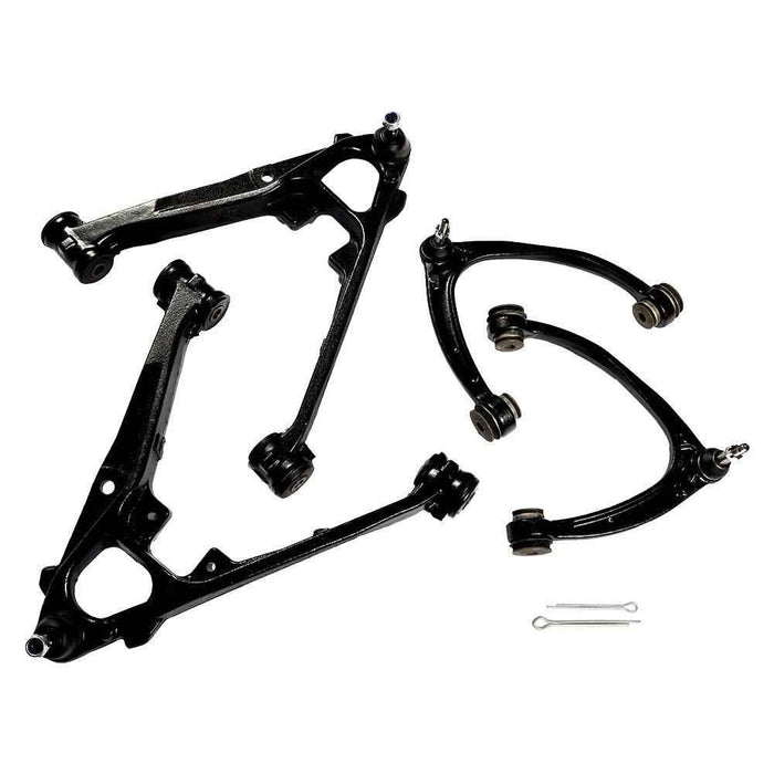 DURAFORCE For GMC Sierra 1500 Chevy Silverado 4Pcs Front Upper Lower Control Arms Kit