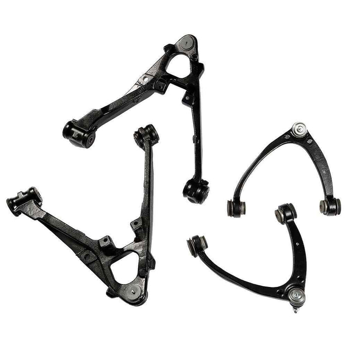 DURAFORCE For GMC Sierra 1500 Chevy Silverado 4Pcs Front Upper Lower Control Arms Kit