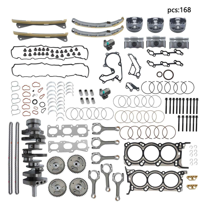 DURAFORCE Engine Rebuild Overhaul Kit- Crankshaft/Piston/Timing For Kia Cadenza 2014-2019