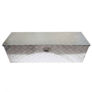 DURAFORCE 49" Cuboid Aluminum Truck Tool Box for ATV Garage Pickup Flatbed Trailer Storage