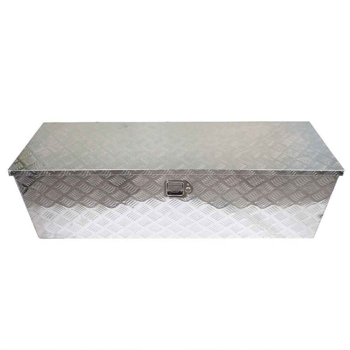 DURAFORCE 49" Cuboid Aluminum Truck Tool Box for ATV Garage Pickup Flatbed Trailer Storage