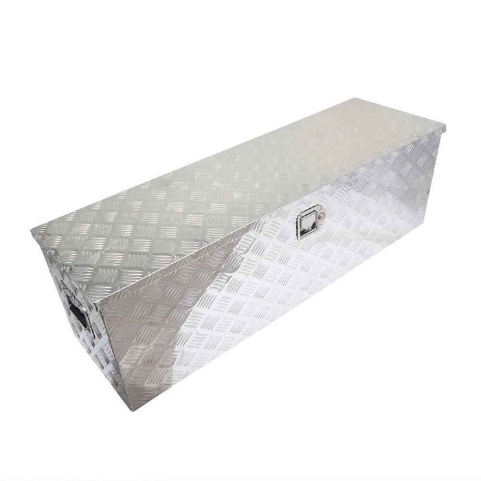 DURAFORCE 49" Cuboid Aluminum Truck Tool Box for ATV Garage Pickup Flatbed Trailer Storage