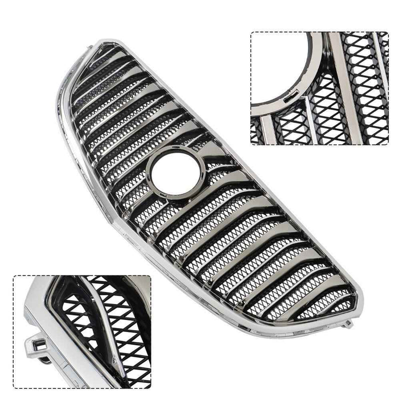 DURAFORCE Front Upper Bumper Grill Grille 84055812 For Buick Enclave 2013-2016 2017 Chrome