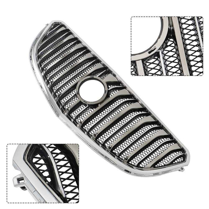 DURAFORCE Front Upper Bumper Grill Grille 84055812 For Buick Enclave 2013-2016 2017 Chrome