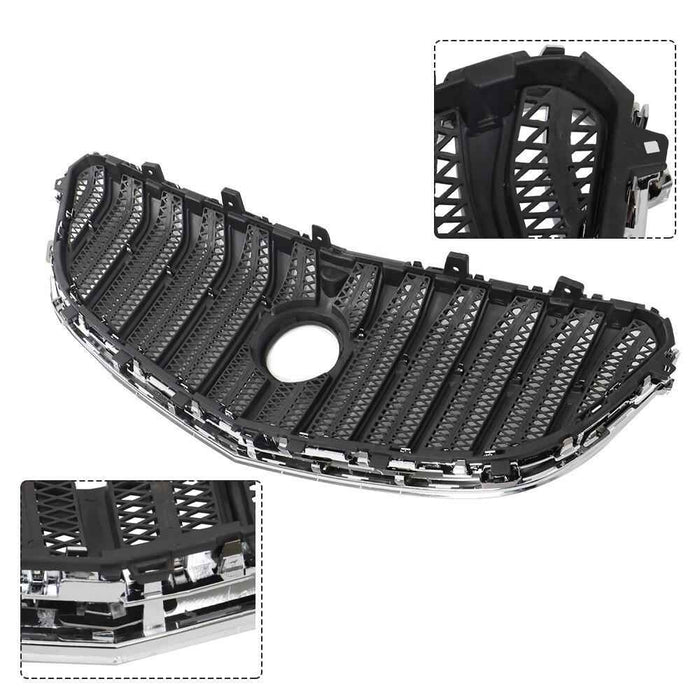 DURAFORCE Front Upper Bumper Grill Grille 84055812 For Buick Enclave 2013-2016 2017 Chrome