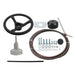 DURAFORCE New 16Ft Outboard Boat Rotary Steering System Kit With 12.4" Steering Wheel
