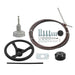 DURAFORCE New 16Ft Outboard Boat Rotary Steering System Kit With 12.4" Steering Wheel