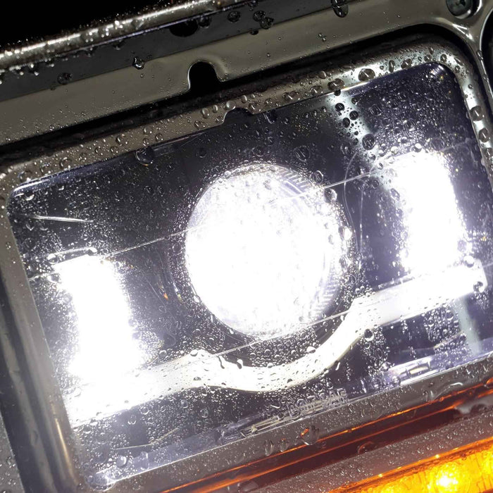 DURAFORCE Lamp For Kenworth W900 1981-2019 For Western Star LED DRL Projector Headlights