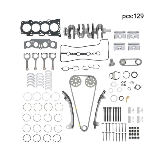 DURAFORCE Engine Rebuild Overhaul Kit Crankshaft Rods Timing For Toyota Corolla XRS 09-10