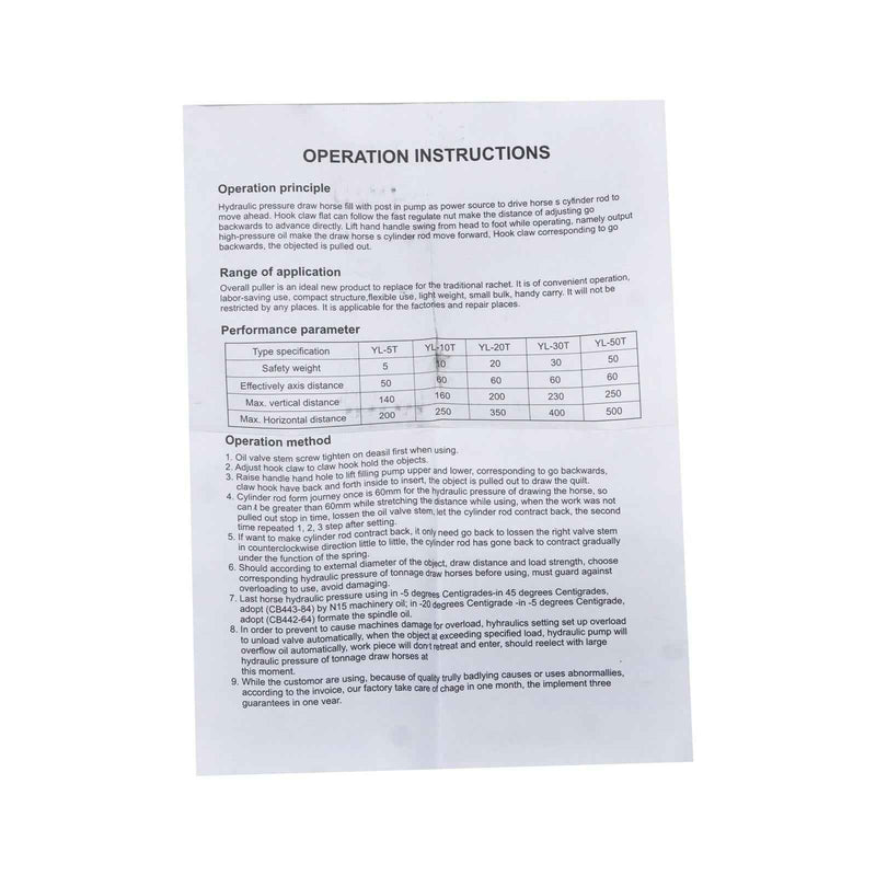 DURAFORCE For 4-12" Spread 3-in-1 20 Ton Hydraulic Jaw Puller Hub Bearing Gear Separator
