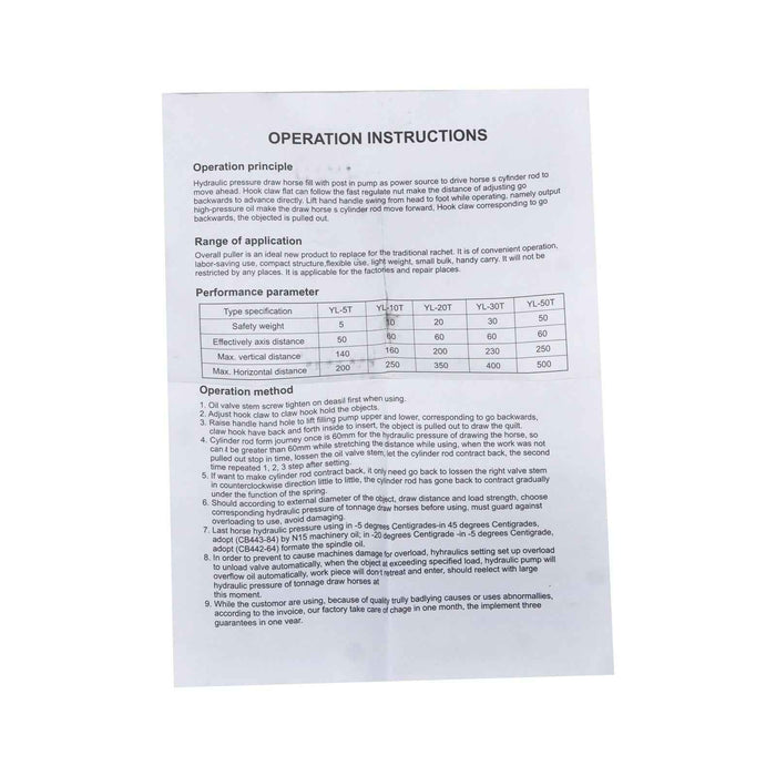 DURAFORCE For 4-12" Spread 3-in-1 20 Ton Hydraulic Jaw Puller Hub Bearing Gear Separator
